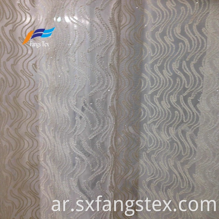 100% Polyester Embroidered Wide Voile Curtain Fabric